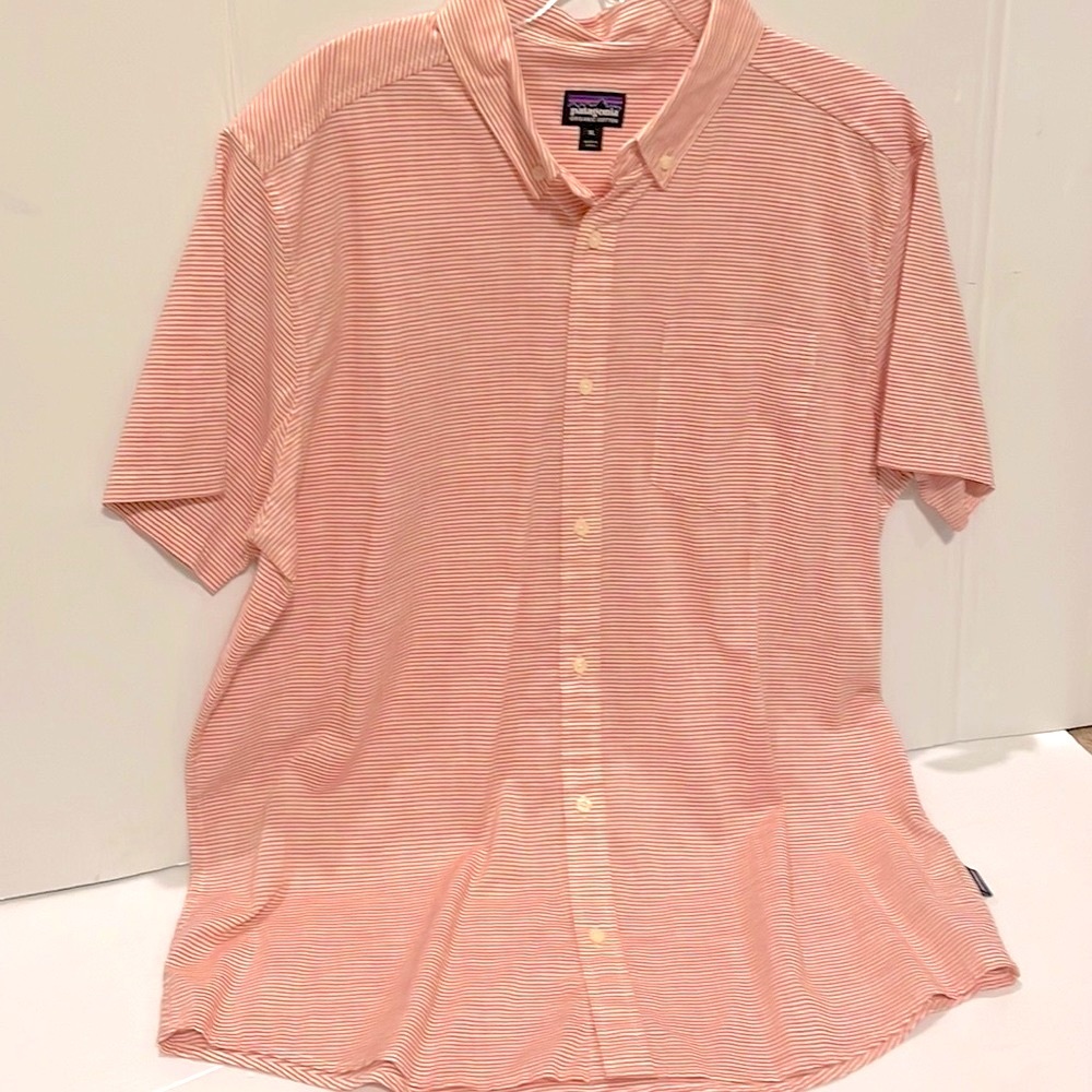 NWOT Patagonia Mens Short Sleeve Shirt / Organic cotton / one pocket Size XL - Picture 7 of 13